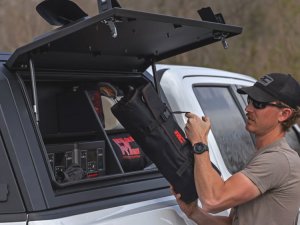 Modular Storage Shelf For Truck Bed Cap - Passenger Side Storage - Rough Country - 5'7" Bed Modular Storage Shelf For Truck Bed Cap - Passenger Side Storage - Rough Country - 5'7" Bed